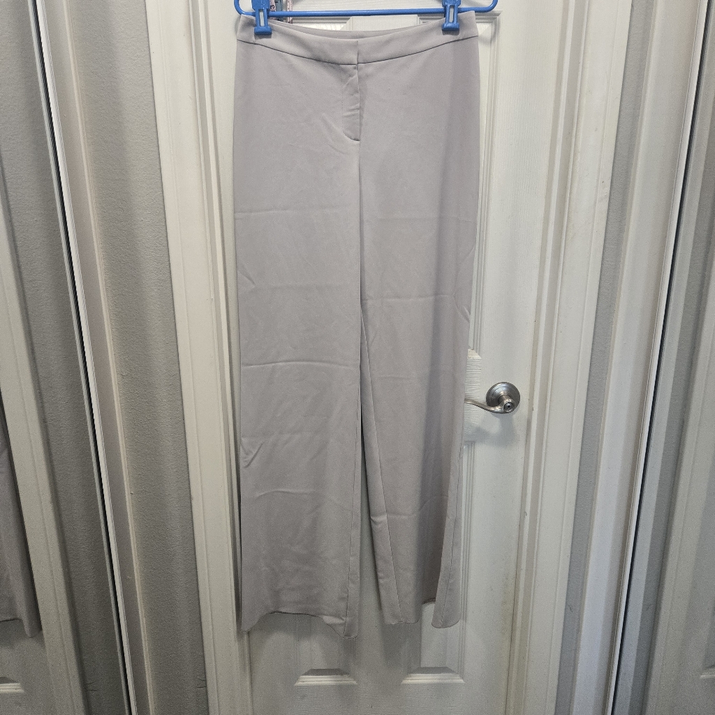 St. John Stylish Gray High Waisted Wide-Leg Pants Size 6
